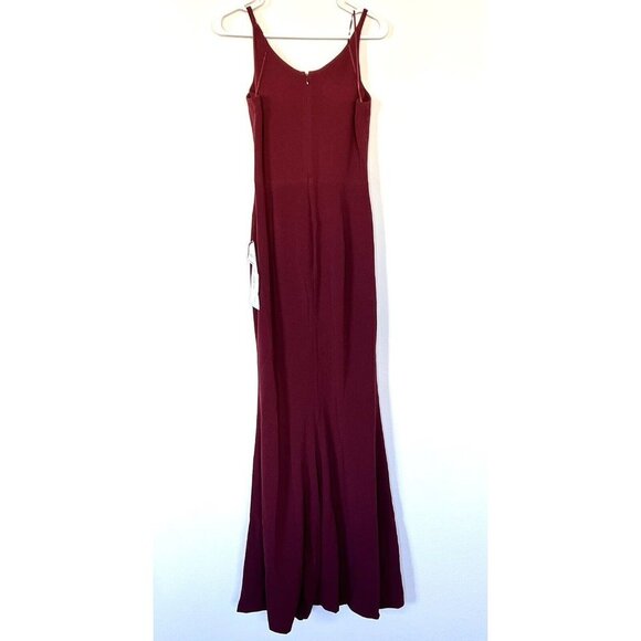 NEW Dress The Population Women's Sandra Plunging Thick Strap Solid Gown - Small‌ - Picture 5 of 8